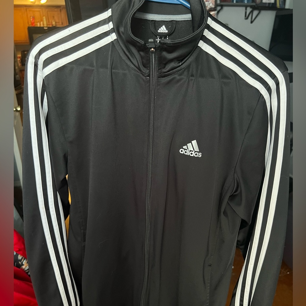 Adidas Classic black zip up jacket